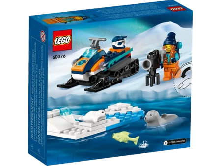 Klocki Lego City 60376 Skuter śnieżny badacza Arktyki, 70 elementów, prezent dla chłopca, zabawka dla pięciolatków, oryginalne klocki