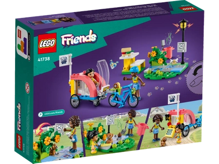 Klocki Lego Friends 41738 Rower do ratowania psów, 125 elementów w tym 2 figurki Victoria i Aliya, fajny zestaw startowy, zabawka dla dziewczynek w wieku 6 lat+