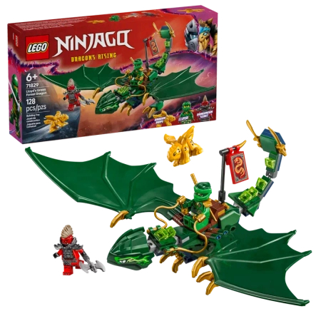 Klocki Lego Ninjago 71829 Zielony leśny smok Lloyda, 128 elementów, oryginalne klocki dla fanów Ninjago 6+, nowość od Lego
