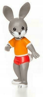 Miś Uszatek, figurka Zajączka w spodenkach i koszulce 9,5 cm, Tissotoys, 11038
