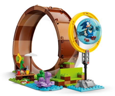 Klocki Lego Sonic the Hedgehog 76994 Wyzwanie z pętlą w Green Hill, 802 elementy, oryginalne klocki dla fanów gry i filmu, wiek dziecka 8+