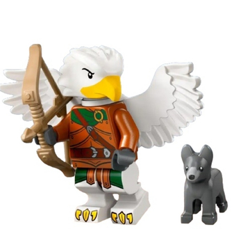 Klocki Lego 71047 Minifigures Dungeon and Dragons seria 27, minifigurki kolekcjonerskie, 12 postaci do zebrania, Aarakocra Ranger, oryginalne Lego dla dzieci 5+