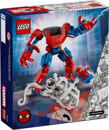 Klocki Lego Marvel Super Heroes 76308 Mech Spider-Mana kontra Anti-Venom, 107 el. w tym 2 minifigurki