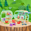 Hasbro, Świnka Peppa, Oryginalna zabawka Przyczepa kempingowa, 3 figurki, liczne akcesoria