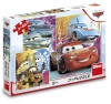 Auta Cars, puzzle 3w1, Kumple, 3 x 55 el.