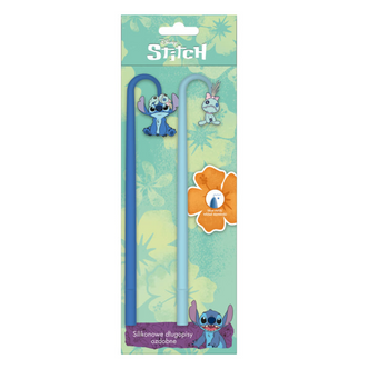 Długopisy Szkolne Niebieski Tusz Stitch Scrump 2 sztuki