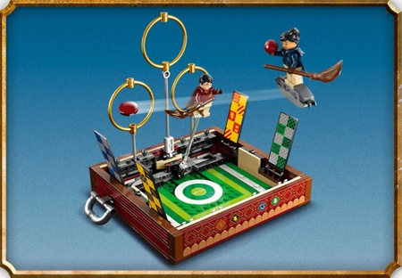 Klocki Lego Harry Potter 76416 Quidditch - Kufer, 599 elementów, boisko do quidditcha, 4 figurki, oryginalne klocki, zestaw z filmu, wiek dziecka 9 lat+