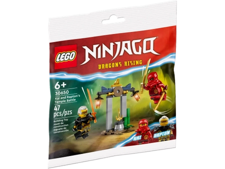 Klocki Lego Ninjago 30650 Bitwa Kaia i Raptona w świątyni, 47 elementów, 2 figurki i akcesoria