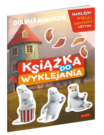 Muminki, Dolina Muminków, Książka do wyklejania, naklejki wielokrotnego użytku, 8 scenek, 16 stron