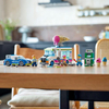 Klocki Lego City 60314, Policyjny pościg za furgonetką z lodami, 2 pojazdy, wyrzutnia lodów, figurki, 317 el., dla dzieci w wieku 5+
