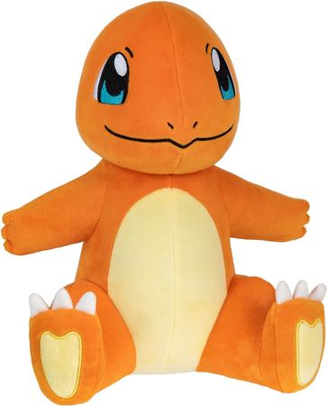 Pokemon, Maskotka pluszowa pomarańczowy Charmander, 25 cm, oryginalna zabawka, bardzo miły plusz, producent Jazwares, wiek dziecka 2+