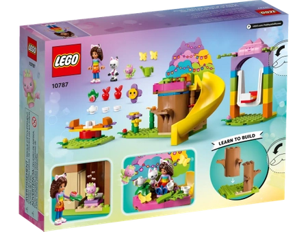 Klocki Lego Koci Domek Gabi 10787 Przyjęcie w ogrodzie Wróżkici, 130 elementów, figurki Gabi, Kiciuś Panduś i Wróżkicia, oryginalne klocki, dla dziewczynek w wieku 4 lata+