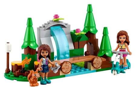 Klocki Lego Friends 41677, Leśny wodospad i figurki Andrea i Olivia, 93 elementy, wysoka jakość, oryginalne klocki, dla dziewczynek w wieku 5+, pomysł na prezent, szybka wysyłka