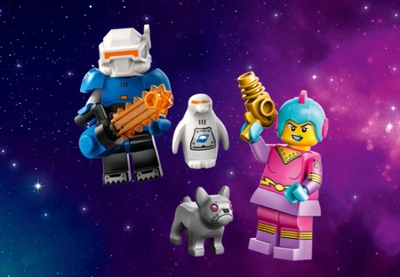 Klocki Lego Minifigures 71046 Kosmos, jedna mini figurka w zestawie, 26 seria, 12 różnych figurek do zebrania, zabawka dla dzieci w wieku 5 lat+