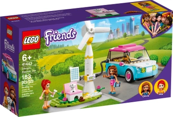 Klocki Lego Friends 41443 Samochód elektryczny Olivii, 183 elementy, 2 mini figurki, samochód do zbudowania, super klocki, oryginalne, idealny prezent dla dziewczynki, wiek dziecka 6 lat+