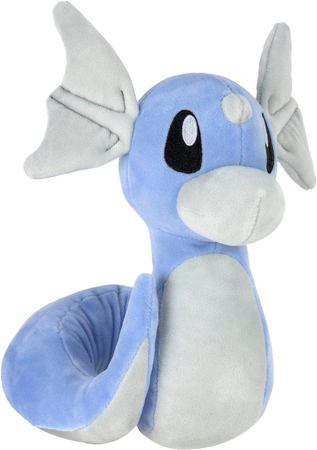 Pokemon, Maskotka pluszowa niebieski Dratini, 21/23 cm, oryginalna zabawka, solidny pluszak, bardzo miły w dotyku, producent Jazwares, wiek dziecka 2+