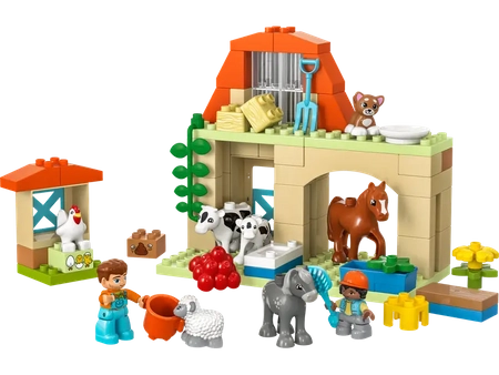 Klocki Lego Duplo 10416 Opieka nad zwierzętami na farmie, 74 elementy, oryginalne klocki, idealny prezent dla dzieci 2+