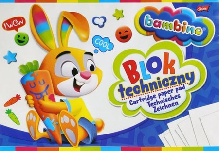 Blok techniczny A3 Bambino, biały, 10 kartek