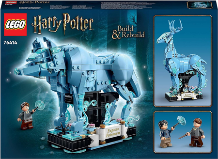 Klocki Lego Harry Potter 76414 Expecto Patronum 2 w 1, 754 el., można zbudować patronusa jelenia lub wilka, 2 figurki, duży zestaw, oryginalne, wiek 14 lat+