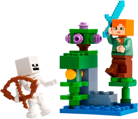 Lego Minecraft 30705 Walka w bujnej jaskini, 40 el., wiek dziecka 6+