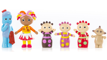 Golden Bear, Dobranocny Ogród, zestaw 6 figurek, oryginalne, na licencji, bezpieczne dla dzieci 18 m-cy+, główni bohaterowie