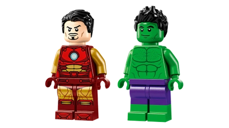 Klocki Lego Marvel Super Heroes 76287 Iron Man z motocyklem i Hulk, 68 elementów, 2 figurki bohaterów, dla dzieci w wieku 4+ 