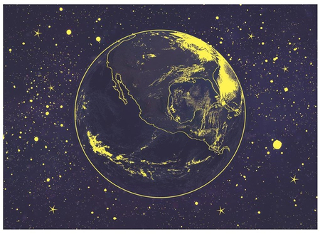 Dino, Puzzle neonowe Planeta Ziemia, 1000 el.