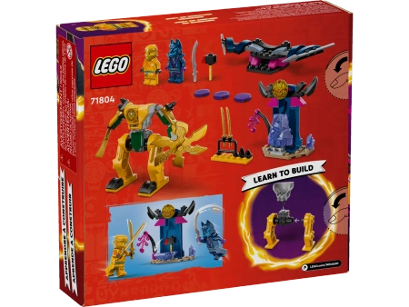Klocki Lego Ninjago 71804 Mech bojowy Arina, 104 elementy, oryginalne klocki, figurka ninja i figura wojownika Wilczej Maski, dla czterolatków i starszych