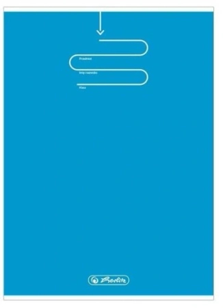 Herlitz, Zeszyt w linie, format A5, 60 kartek, Niebieska okładka, seria Color Blocking, gramatura 70g