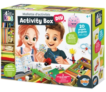 Buki France, Duży zestaw kreatywny i plastyczny Pudełko Aktywności, 20 wzorów, 800 el., dla dzieci w wieku 4+