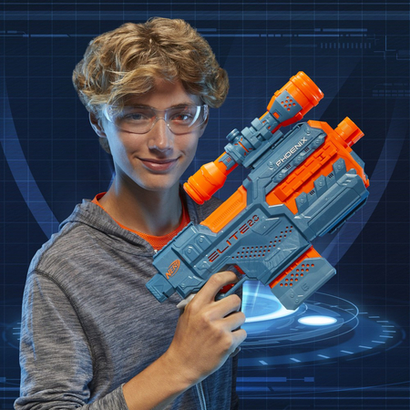 Pistolet NERF Elite Phoenix - półautomat - plus 12 strzałek, Hasbro, E9961