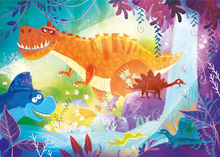Dinozaury: Puzzle z dinozaurami 2 x 20 el. Clementoni