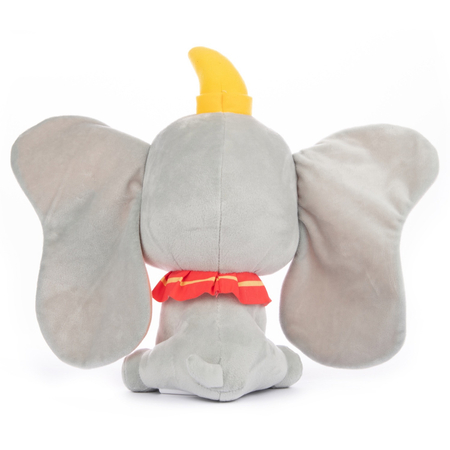 Disney, Dumbo, Maskotka pluszowa z dźwiękami Słonik Dumbo, 32 cm, Klasyki Disneya na 100-lecie, miły plusz, oryginalna licencyjna zabawka, dla dzieci w wieku 1+