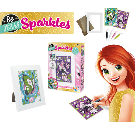 Buki Be Teens, Wyklejanka z brokatu, Motyle, DP104