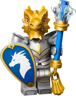 Klocki Lego 71047 Minifigures Dungeon and Dragons seria 27, minifigurki kolekcjonerskie, 12 postaci do zebrania, Dragonborn Paladin, oryginalne Lego dla dzieci 5+