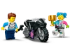 Klocki Lego City Stuntz 60341, Wyzwania kaskaderskie: przewracania; Motocykl i 2 mini figurki motocykl posiada koło zamachowe do rozpędzenia, 117 elementów, wysoka jakość, oryginalne klocki, wiek dziecka 5+, dostępne od ręki, szybka wysyłka
