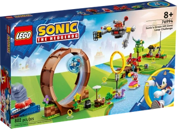 Klocki Lego Sonic the Hedgehog 76994 Wyzwanie z pętlą w Green Hill, 802 elementy, oryginalne klocki dla fanów gry i filmu, wiek dziecka 8+