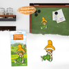 Zestaw Pettson i Findus – Magnes 3D + Puzzle Ramkowe „Urodziny” (15 el.)