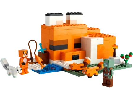 Klocki Lego MINECRAFT 21178 Siedlisko lisów,  193 elementy, oryginalne klocki, dla fanów gry i nie tylko, wiek 8+