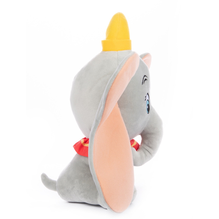 Disney, Dumbo, Maskotka pluszowa z dźwiękami Słonik Dumbo, 32 cm, Klasyki Disneya na 100-lecie, miły plusz, oryginalna licencyjna zabawka, dla dzieci w wieku 1+