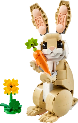 Klocki Lego Creator 31162 Uroczy Królik, 326 elementów, możliwość zbudowania 3 zwierzątek: królik, lama lub foka, wiek dziecka 8+