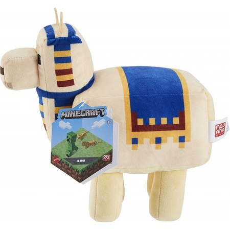 Mattel, Minecraft, Maskotka pluszowa Lama, długość 25 cm, wysoka jakość, wiek dziecka 3+