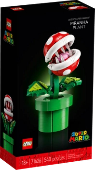 Klocki Lego Super Mario 71426 Kwiatek Pirania, 540 elementów, kultowa postać ze świata Super Mario, oryginalne klocki, wiek 18+