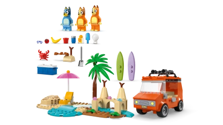 Klocki Lego Bluey 11202 Blue i rodzinna wycieczka samochodem, 133 el. wiek dzieci 4+