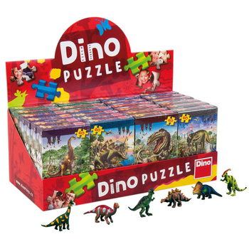 Dinozaury: Puzzle 60 el. + mini figurka