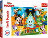 Trefl, Disney Junior, Myszka Miki Mickey, Kolorowe duże puzzle Maxi dla dzieci w wieku 3+, obrazek 60x40 cm, duże elementy, 24 puzzle