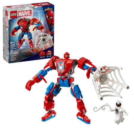 Klocki Lego Marvel Super Heroes 76308 Mech Spider-Mana kontra Anti-Venom, 107 el. w tym 2 minifigurki