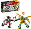 Klocki Lego Ninjago 71781 Starcie Lloyda z Mechem EVO, 223 elementy, 2 Mechy i 2 figurki w tym złoty Lloyd, oryginalne klocki lego, szybka wysyłka, zabawka dla dzieci w wieku 6+