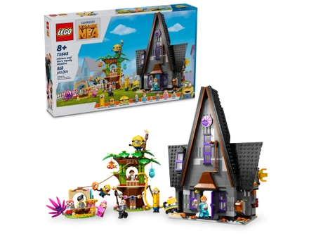 Klocki Lego Minionki 75583 Despicable Me 4 Rodzinna rezydencja Gru i minionków, 868 el. dla chłopca i dziewczynki w wieku 8 lat i starszych