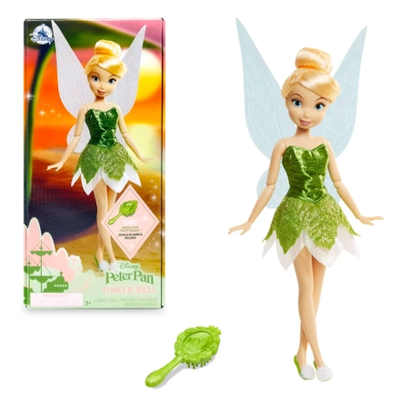 Disney, Piotruś Pan, Lalka wróżka Dzwoneczek Tinker Bell, 26 cm, z hitu Disneya, oryginalna, zabawka dla dziewczynek w wieku 3+